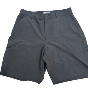 Ocean Coast Mens Hybrid Performance Shorts Charcoal Gray Size 32 Stretch Hiking
